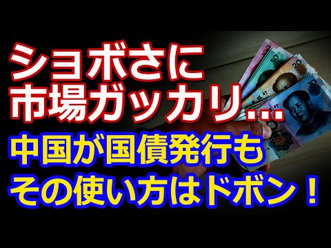 中国政府の”後ろ盾”のショボさに市場が落胆！ハリボテ経済はもう限界！！