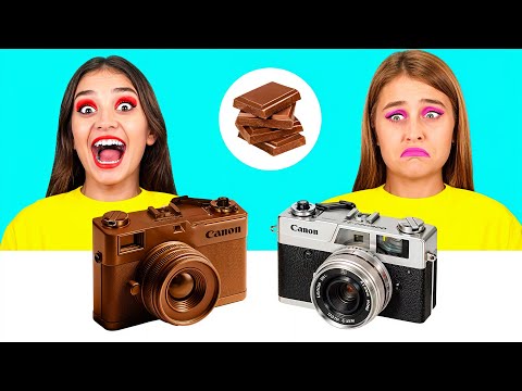 Real Food vs Chocolate Food Challenge | Funny Kitchen War by TeenChallenge