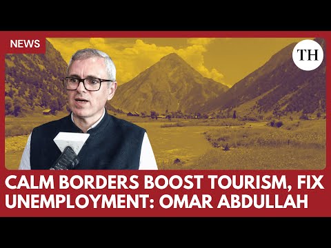 YouTube video thumbnail: Calm Borders Can Boost Tourism, Generate Employment for Locals: J&K CM Omar Abdullah