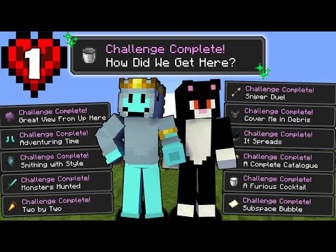 Chúng Tôi Làm Tất Cả Thành Tựu trong Minecraft Hardcore
