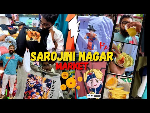 Ultimate Anime T-Shirt Shopping Guide: Sarojini Market & Food Tour #sarojininagar #anime #vlog