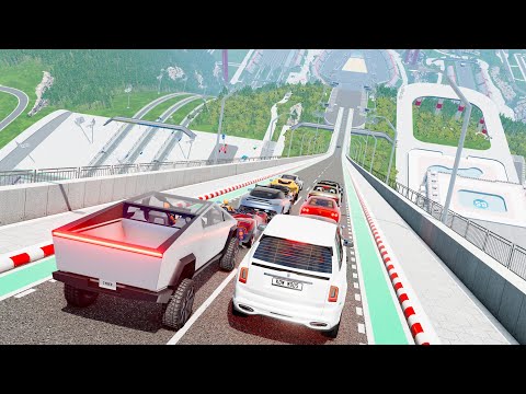 Big Ramp Jumps with Real Car Mods and Expensive Cars - BeamNG Drive Crashes | Gaming Media
