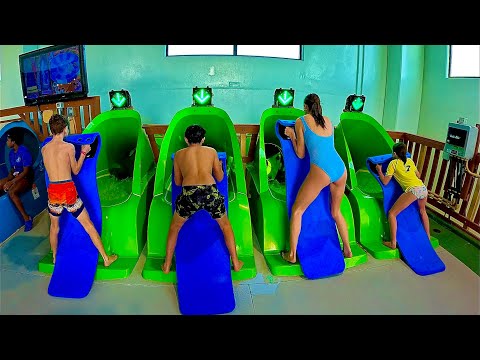 Multi Lane Race Water Slide at Great Wolf Lodge | Perryville, USA