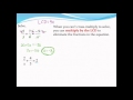 Solving Rational Equations with LCD Techniques