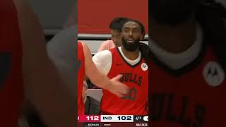 Yuki is cooking! Sick behind the back pass in mid-air for poster dunk #nba #bulls #basketball