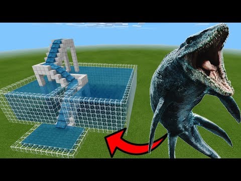 MCPE: How To Make a Mosasaurus Water Slide