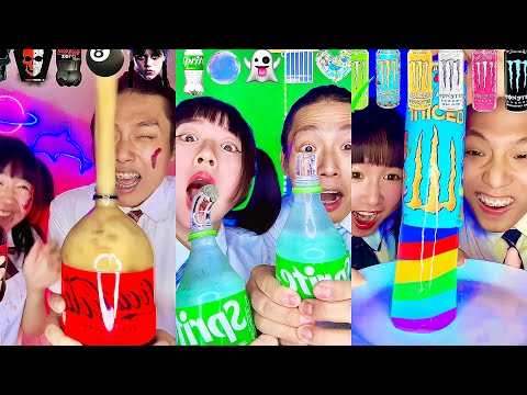 Random Emoji Food Challenge ASMR Compilation! Rainbow food🥵bubble tea🧋boba(Part25)