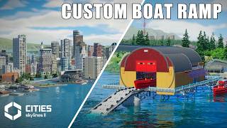 Custom US Coast Guard and Life Saving Station in Cities Skylines 2!
