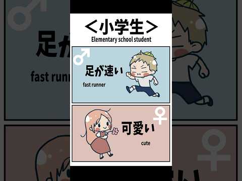 【男女の違い】外見内面スキルなど、人生フェーズごとのモテ要素。#shorts #イラスト #vtuber #tiktok #男女の違い