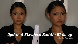 updated flawless baddie makeup + chit chit life update