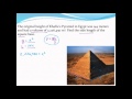 Pyramid Volume and Dimensions
