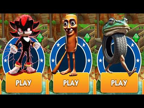 SONIC DASH - MOVIE SHADOW vs TUNG TUNG TUNG SAHUR RUN vs BONECA AMBALABU RACE BRAINROT AI ANIMALS