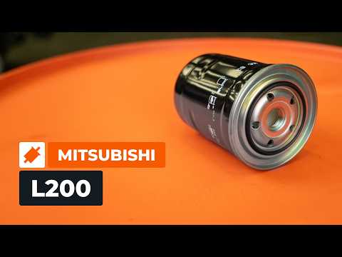 How to change the fuel filter on the MITSUBISHI L200 KA [AUTODOC TUTORIAL]