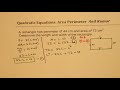 Rectangle Properties and Calculations