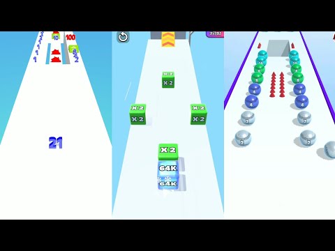 Ball Run,Jelly Run,Number Run and Gameplay Max Level #games #iosgames