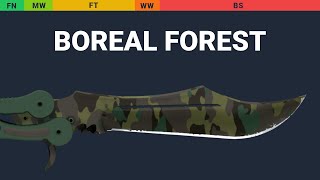 Butterfly Knife Boreal Forest Wear Preview