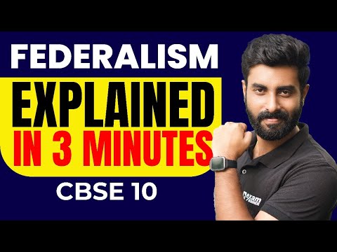 Federalism simplified in 3 mins – Watch now!🧠| Exam Winner CBSE 10