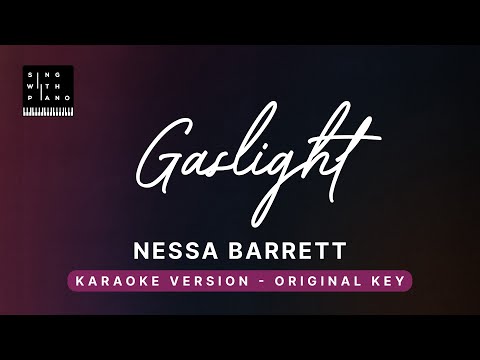 Gaslight – Nessa Barrett (Original Key Karaoke) – Piano Instrumental Cover with Lyrics & Tutorial