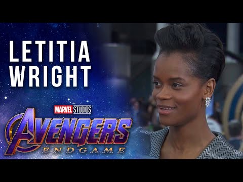 Letitia Wright at the Premiere