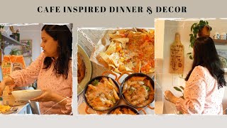 Cafe-Style Dinner & DIY Dining Area wall Decor  | Cozy Summer Evening Vibes