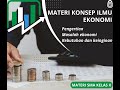 Economic Principles and Concepts