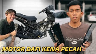 ABANG PRANK ROSAKKAN COVERSET MOTOR DAFI! 