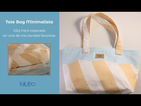 Tote Bag Minimalista – DIY Fácil inspirado en una de mis tiendas favoritas