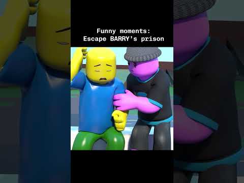 Funny moments: Escape BARRY's prison #roblox #animation