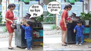Prank में लड़की नें तोड़ा दुकान का समान| Chota Chetan