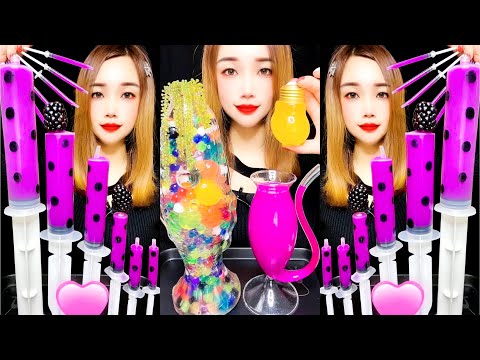 【ASMR】신기한물먹방 ASMR DRINKING#ASMRDRINKING#젤리물먹방#물먹방#4052