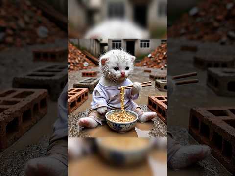 Poor Cute Cat Baby ? #shorts #aicat #catlover #trending