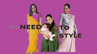 How to Pleat Saree Pallu Perfectly | Falling Pallu | Blouse Ideas