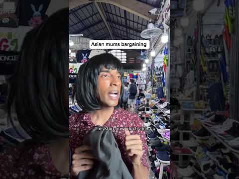 Western mums vs Asian mums bargaining