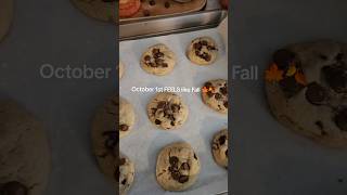 nothing better than chocolate chip cookies while it's raining on Oct. 1st #chocolatechipcookie #bake