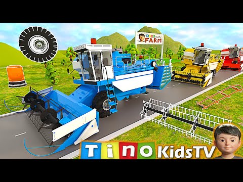 Harvester Tractor for Kids Missing Parts |  Harvester Tractor Uses Compilation