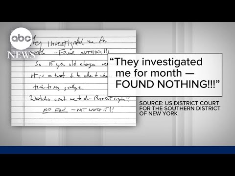YouTube video thumbnail: Federal Judge Unseals Purported Epstein Suicide Note