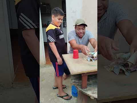 Desafio engraçado pai e filho #desafioengraçado #videoengraçado #paiefilho