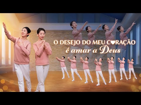 Canção de louvor "O desejo do meu coração é amar a Deus" Dança cristã