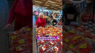Kindness ❤️ Stranger Helps Elderly Woman When She Can't Afford Food! #kindness #grocery #shorts