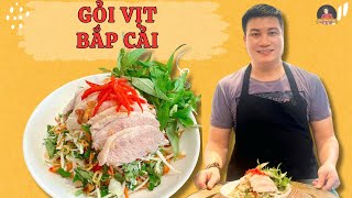 Cách làm gỏi vịt bắp cải thanh mát chua ngọt | Cùng Cháu Vào Bếp