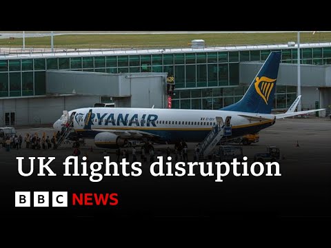 YouTube video thumbnail: Flights Resume After UK air Traffic Control Issue but Disruption Continues