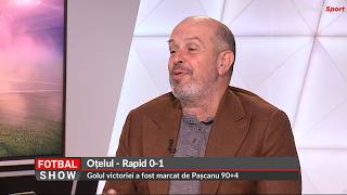 Cosmescu: "Pancu bagă în ele tare de tot. A fost cel mai slab meci făcut de Rapid până acum"