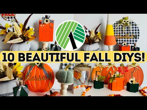 10 Easy Dollar Tree Fall Decor DIYs | Budget-Friendly Home Decor for Autumn