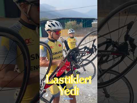 Bisiklet lastikleri dayanmadı Cafer’e içinden geçti