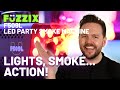 Fuzzix F509L Party Fog Machine with Lights & 5L Green Smoke Fluid