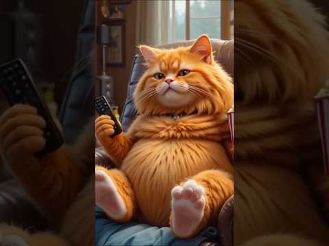 একটি মোটা বিড়াল #funny #shorts #ai #cartoon #video