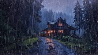 Heavy Rain To Sleep Immediately - 99% Sleep BETTER - Rainfall for Insomnia Relief, ASMR, Study