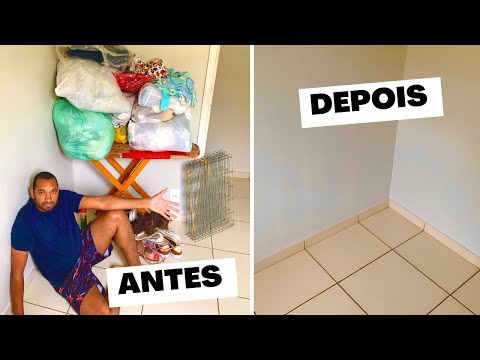 ANTES E DEPOIS - VAMOS RECEBER OS MOVEIS DO QUARTO DO DAVI