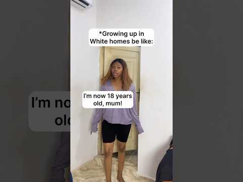 Growing up in White homes Vs African homes be like 😂 #shorts