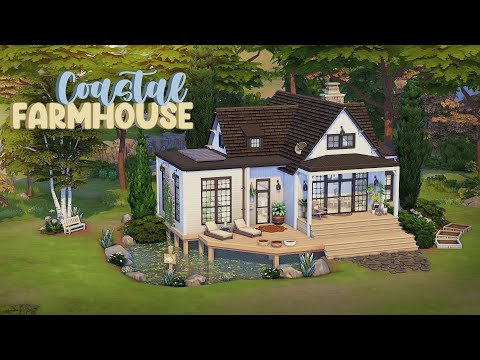 Breezy and Coastal Farmhouse ☀️🌊 | The Sims 4 Speed Build